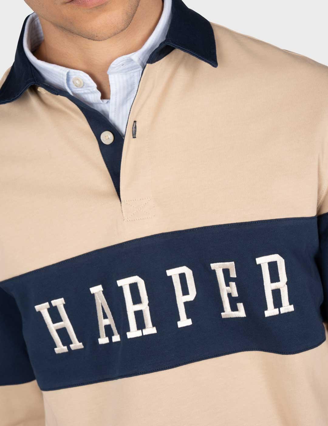 Harper & Neyer Vintage polo camel para hombre
