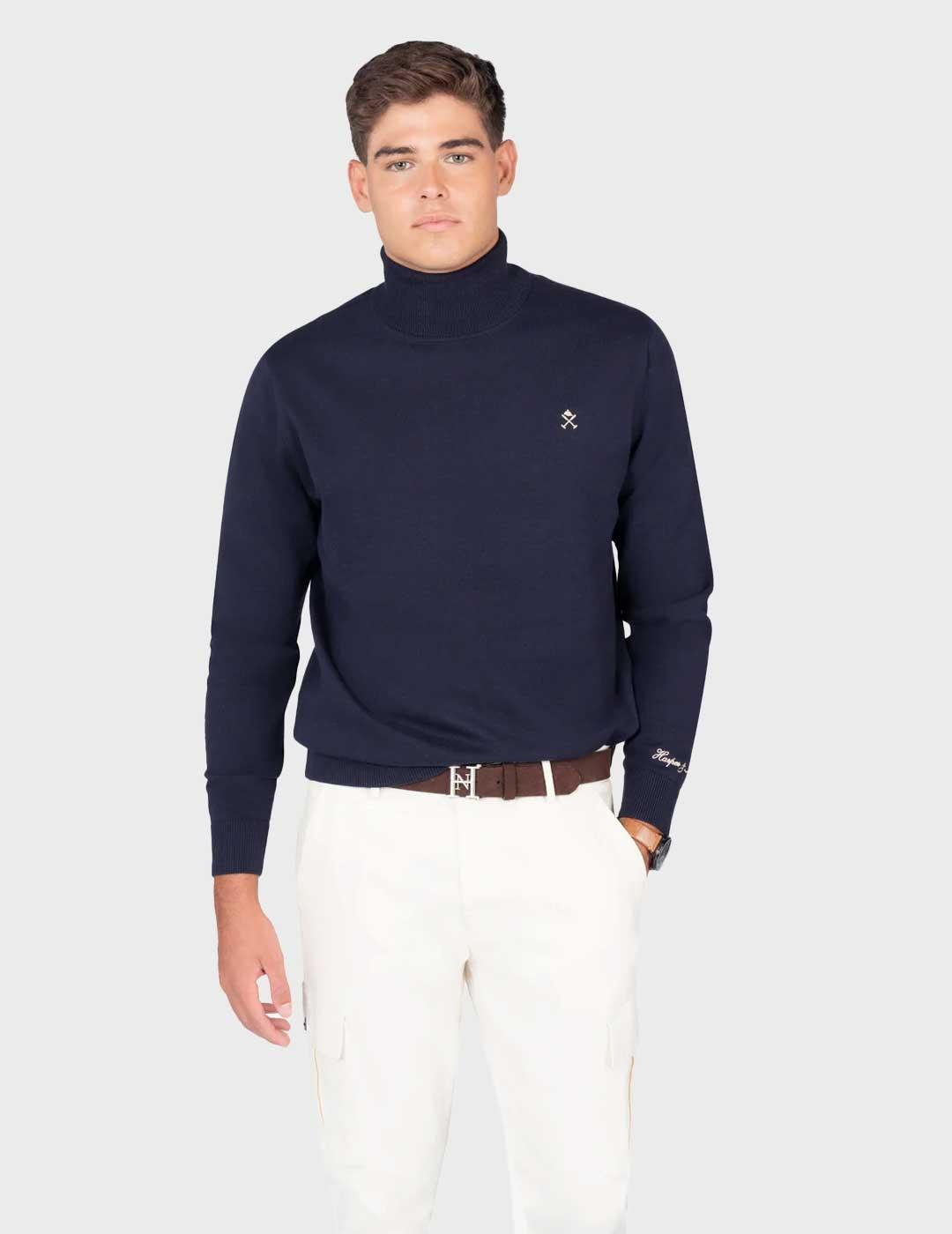 Harper & Neyer Icon Cuff jersey azul marino para hombre