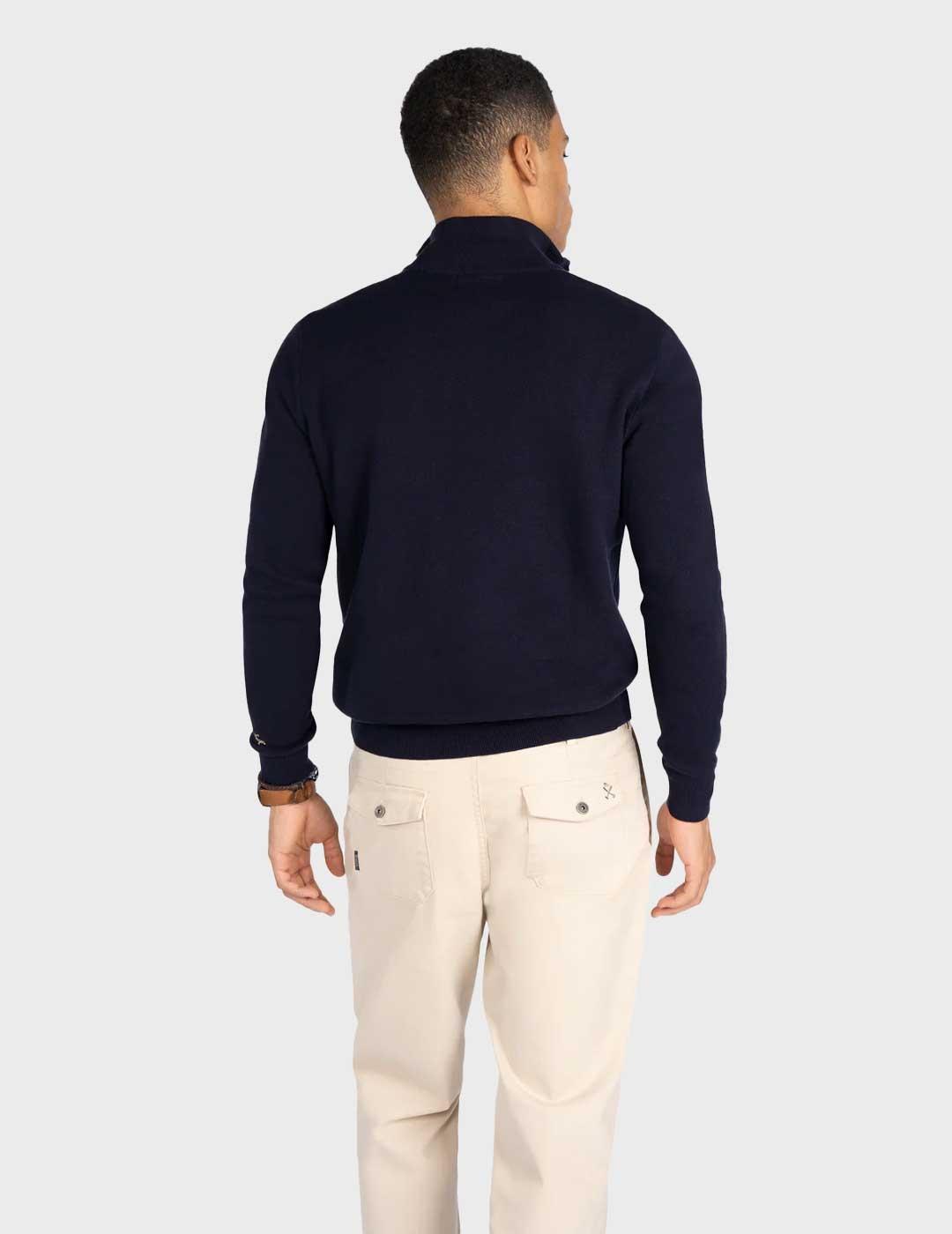 Harper & Neyer Icon Zipper jersey azul marino para hombre