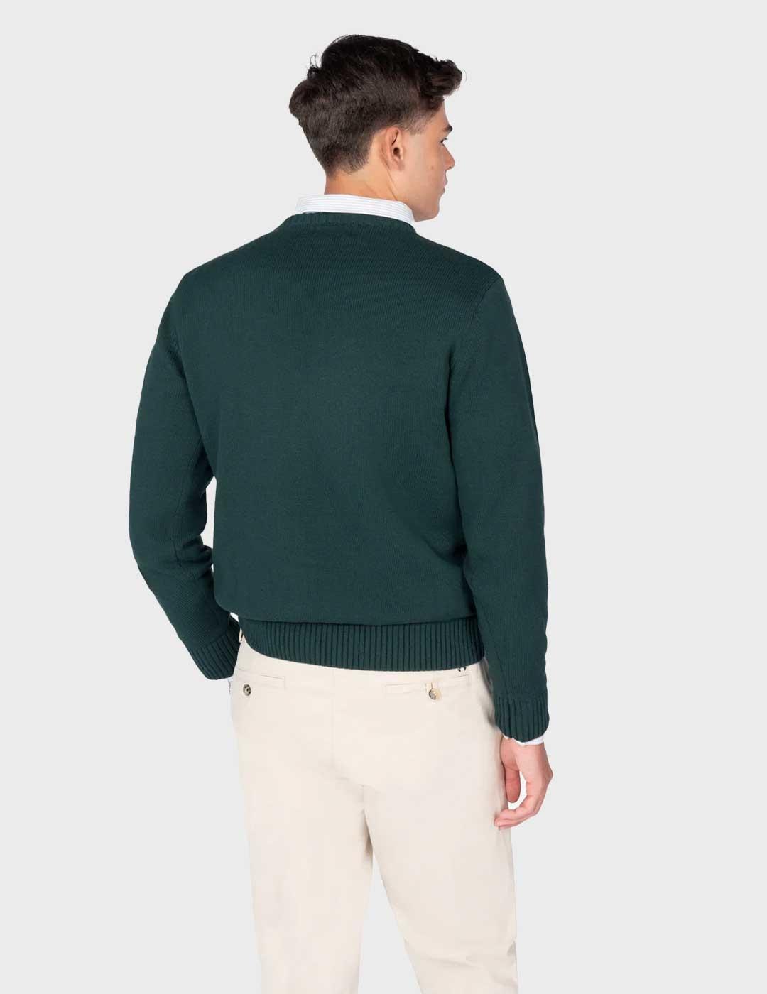Harper & Neyer Harvard jersey verde para hombre