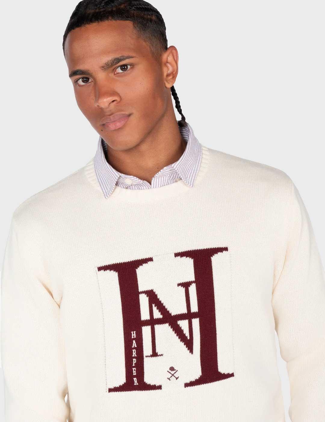 Harper & Neyer Harvard jersey beige para hombre