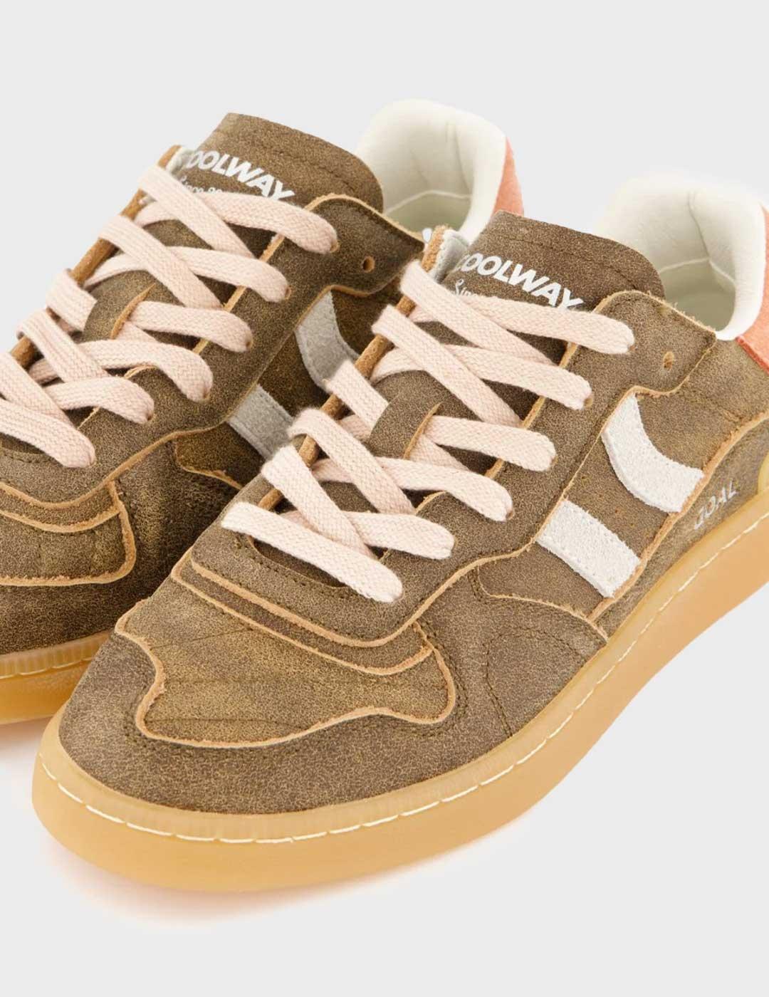 Coolway Goal zapatilla marrón para mujer