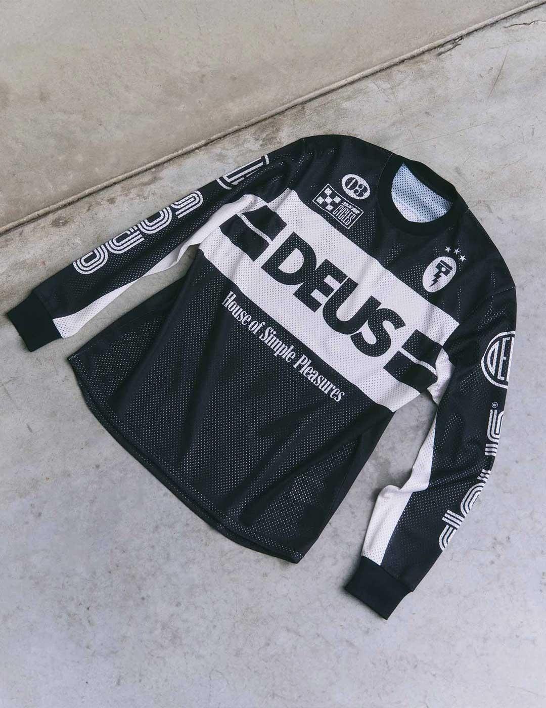 Deus Off Road camiseta negra manga larga para hombre