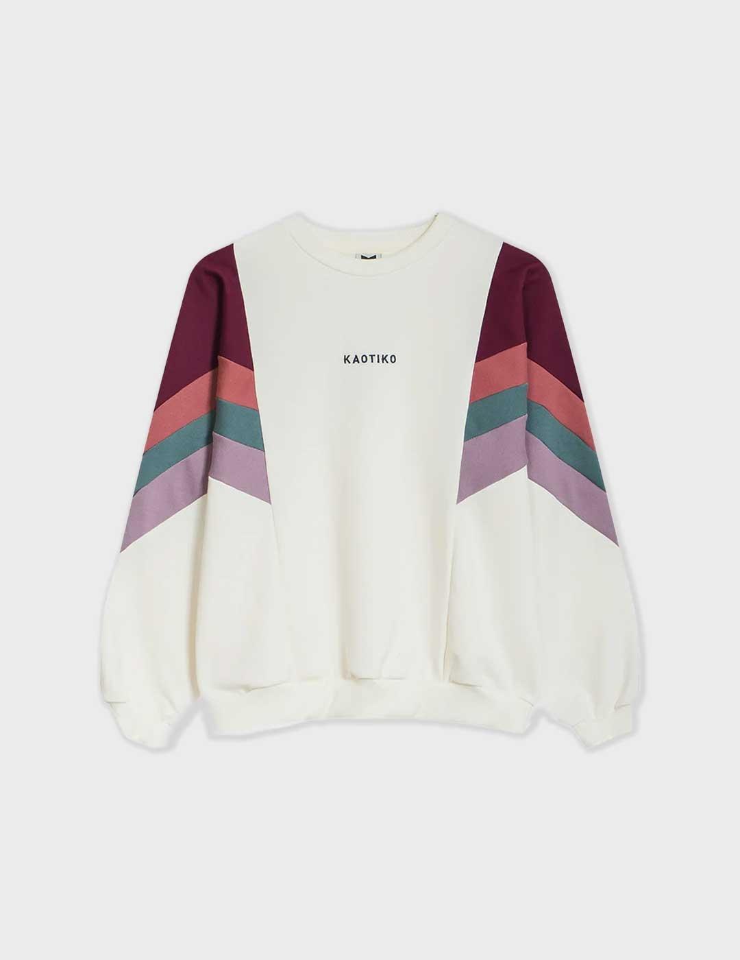 Kaotiko Ginger sudadera blanca para mujer