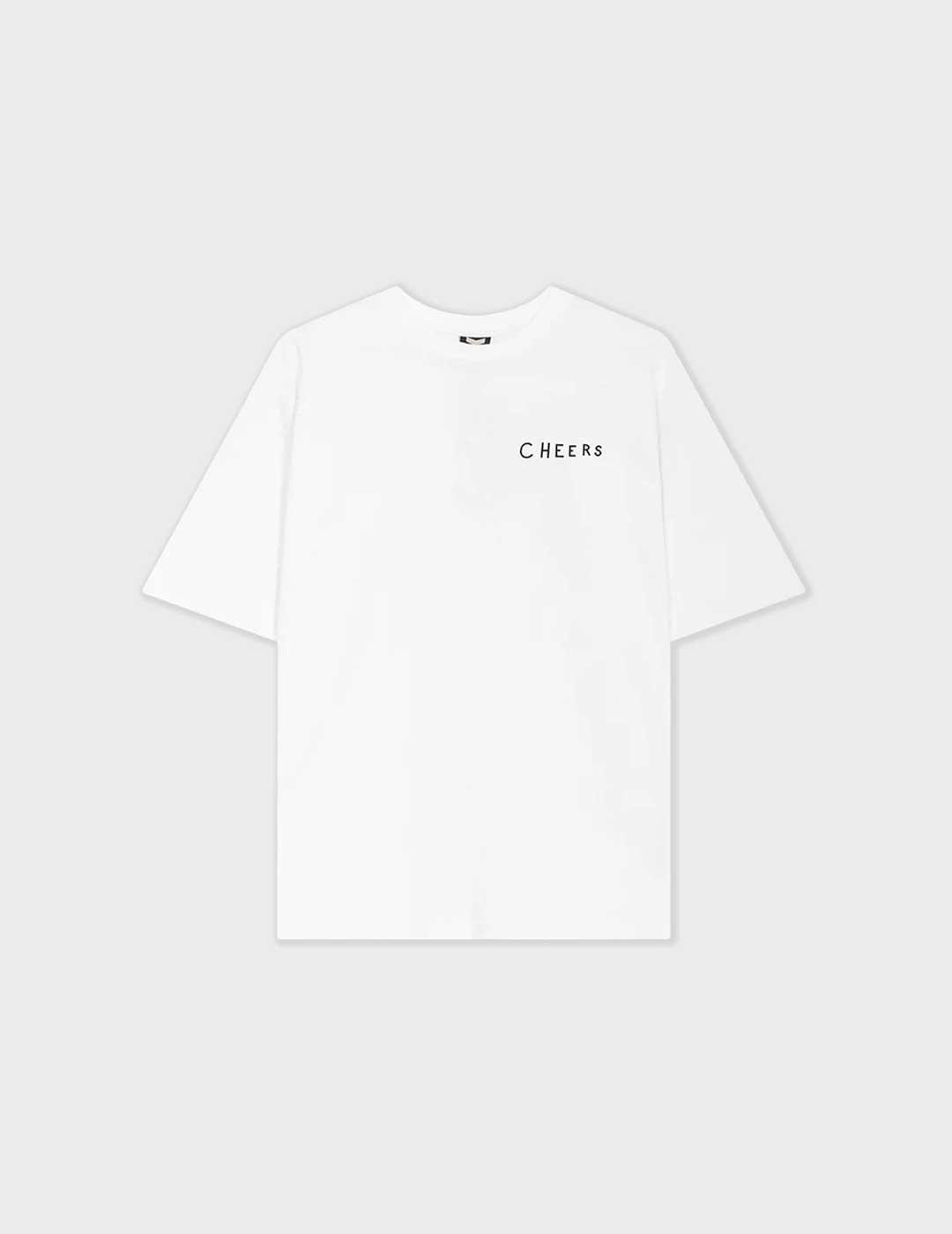 Kaotiko Cheers camiseta blanca para hombre y mujer