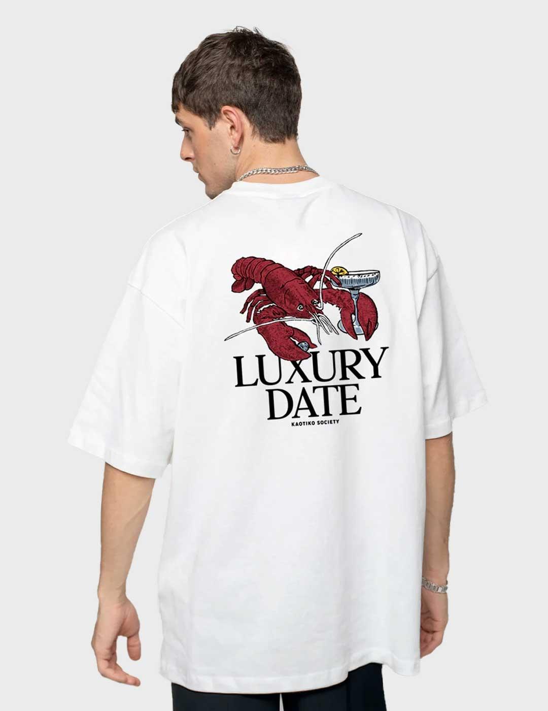 Kaotiko Luxury Date camiseta blanca para hombre y mujer