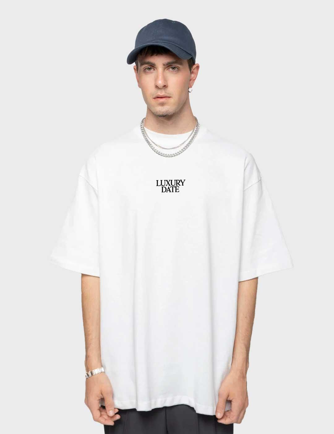 Kaotiko Luxury Date camiseta blanca para hombre y mujer