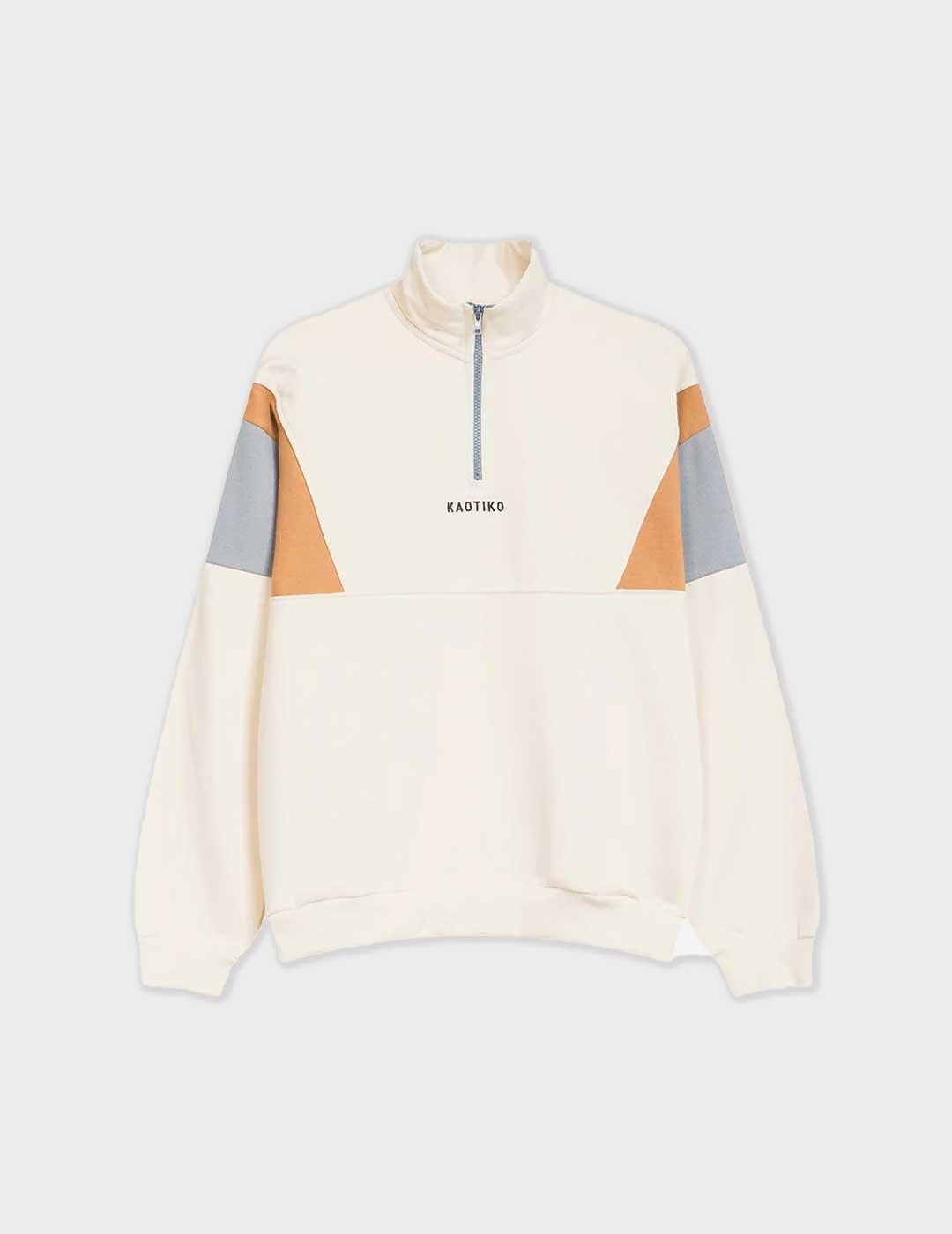 Kaotiko Arthur sudadera beige para hombre y mujer