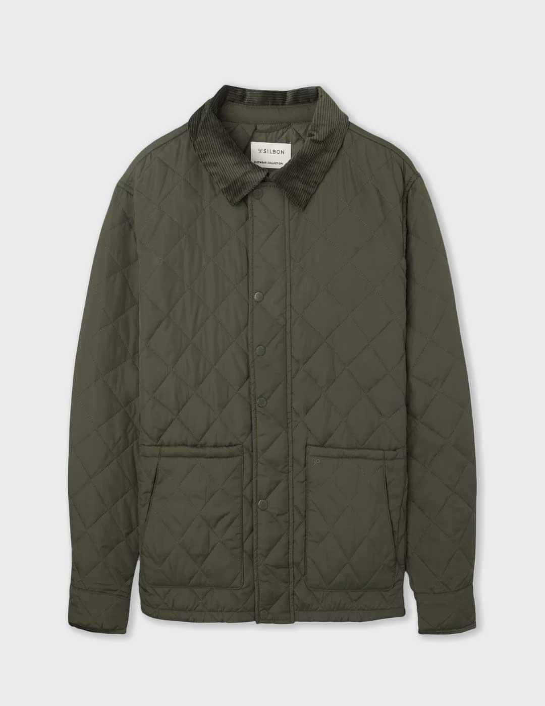 Silbon Field chaqueta verde para hombre