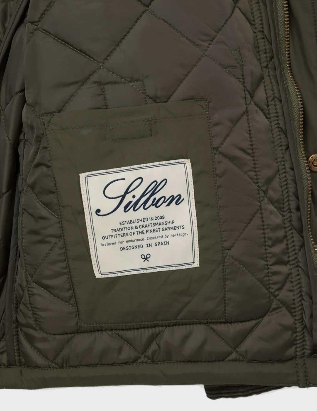 Silbon Field chaqueta verde para hombre