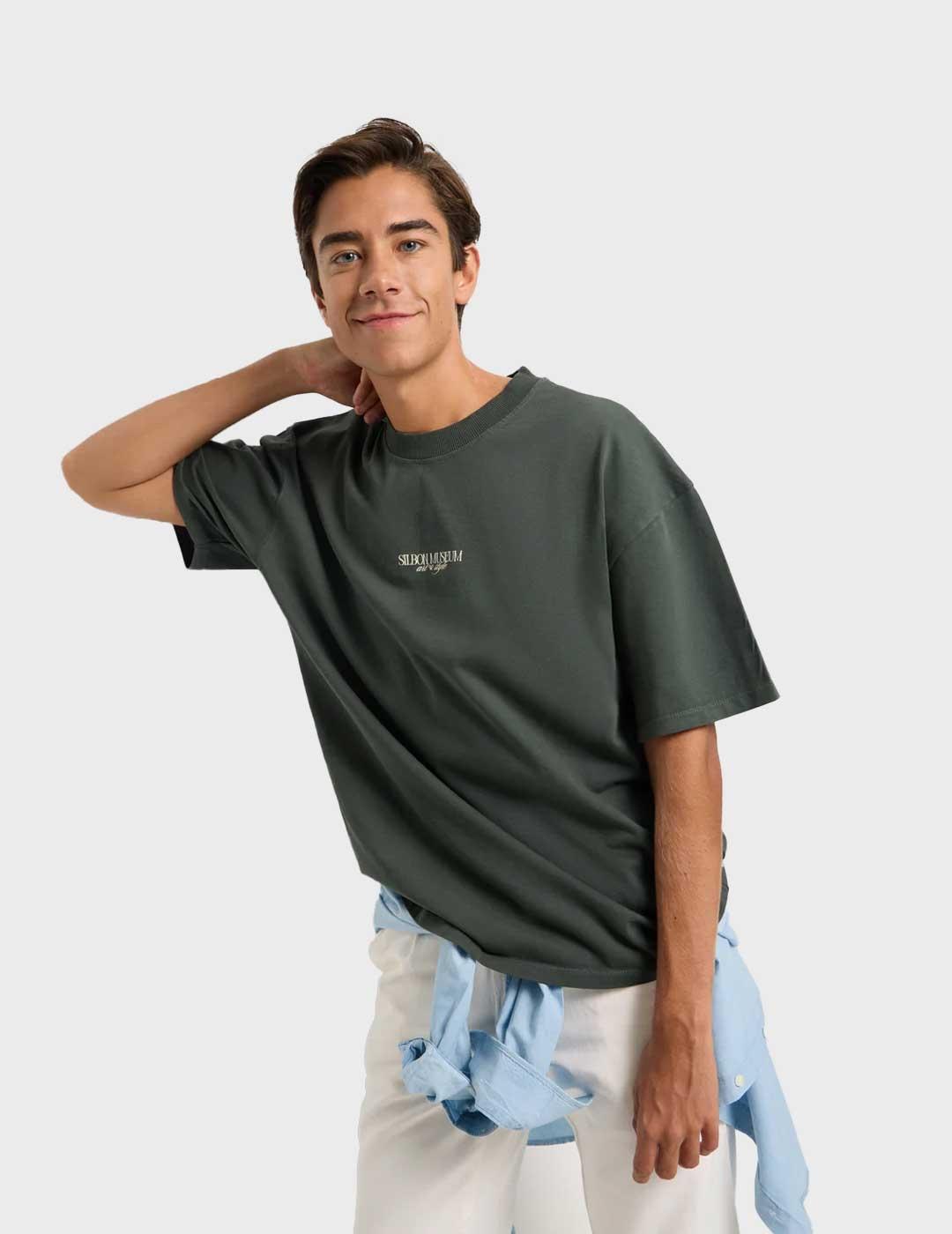 Silbon Museum camiseta verde para hombre