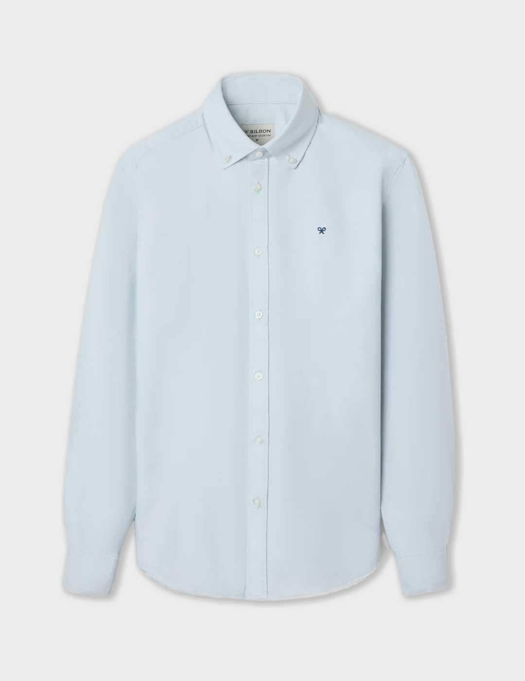 Silbon Sport Oxford Raqueta camisa verde para hombre