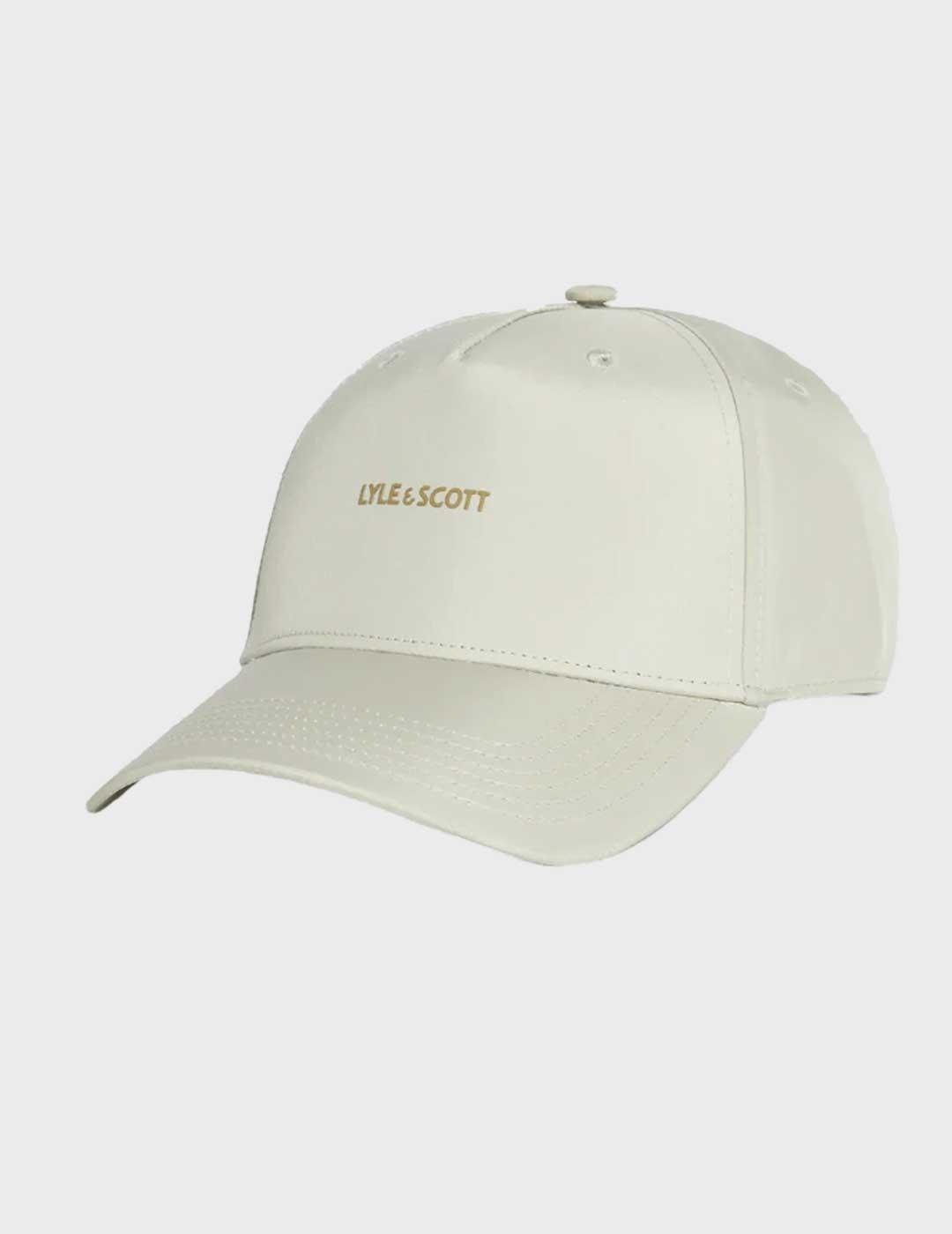 Lyle & Scott Shell Fabric gorra beige para hombre y mujer
