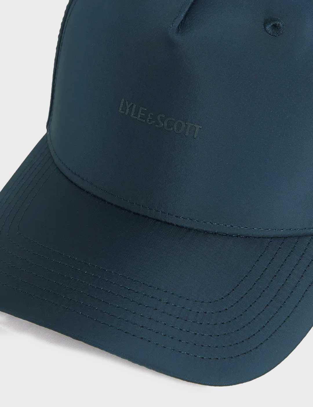 Lyle & Scott Shell Fabric gorra azul para hombre y mujer