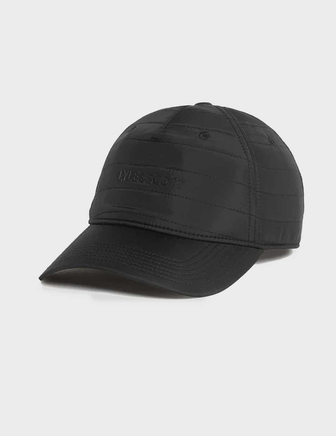 Lyle & Scott Padded gorra negra para hombre y mujer