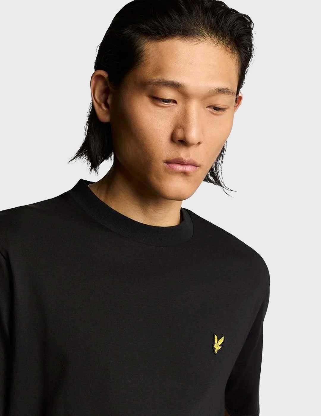Lyle & Scott Oversize camiseta negra para hombre