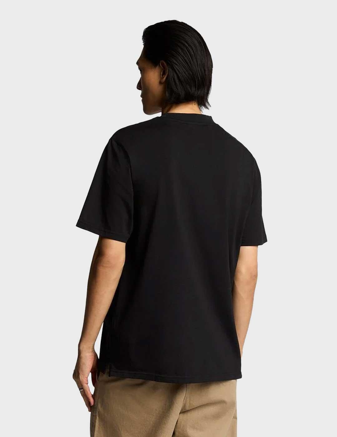 Lyle & Scott Oversize camiseta negra para hombre
