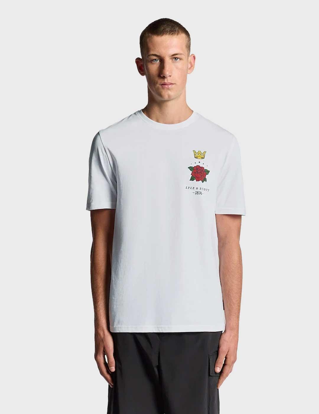 Lyle & Scott Rose & Crown camiseta blanca para hombre