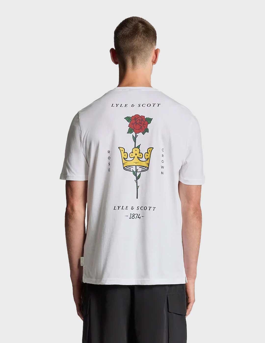 Lyle & Scott Rose & Crown camiseta blanca para hombre