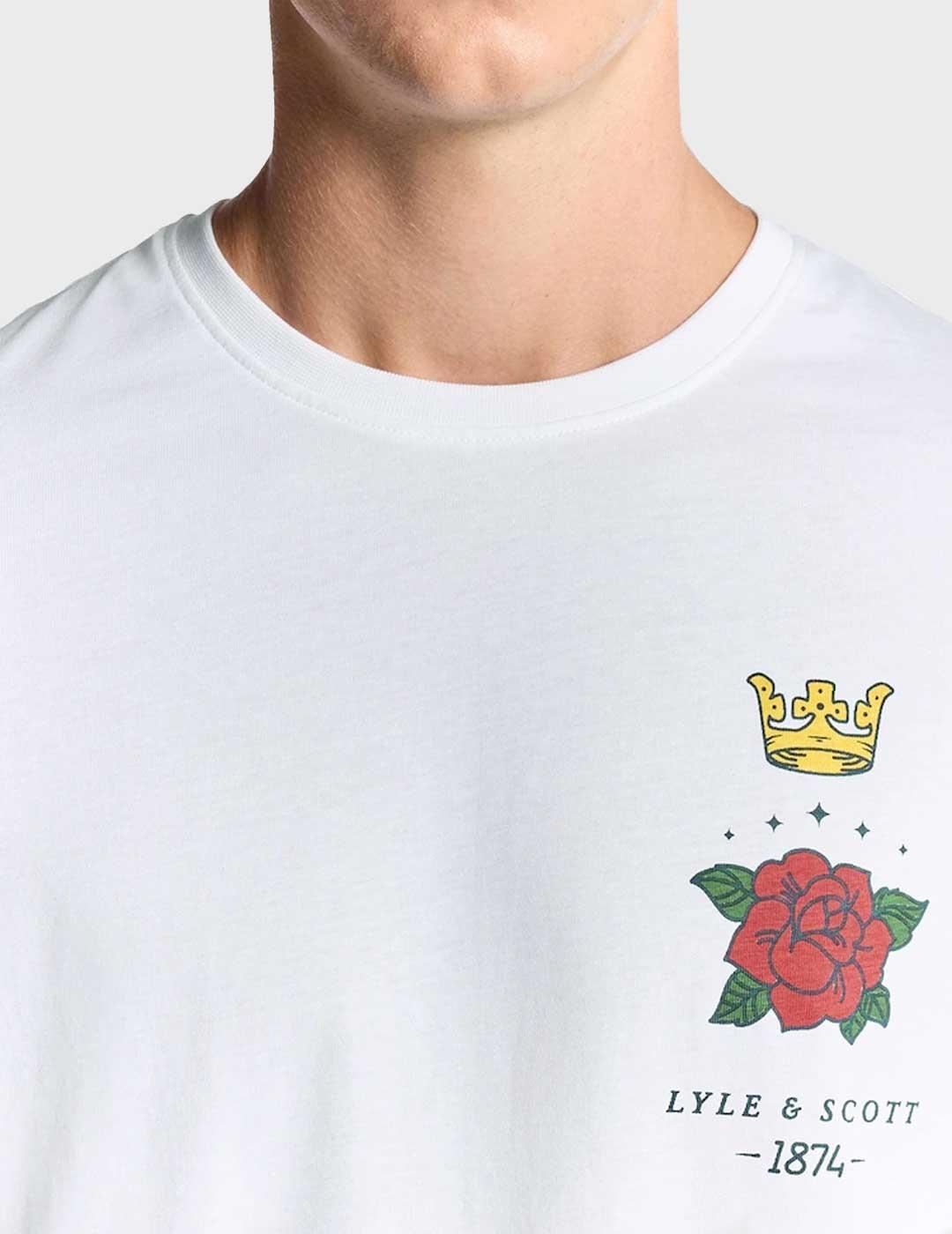 Lyle & Scott Rose & Crown camiseta blanca para hombre