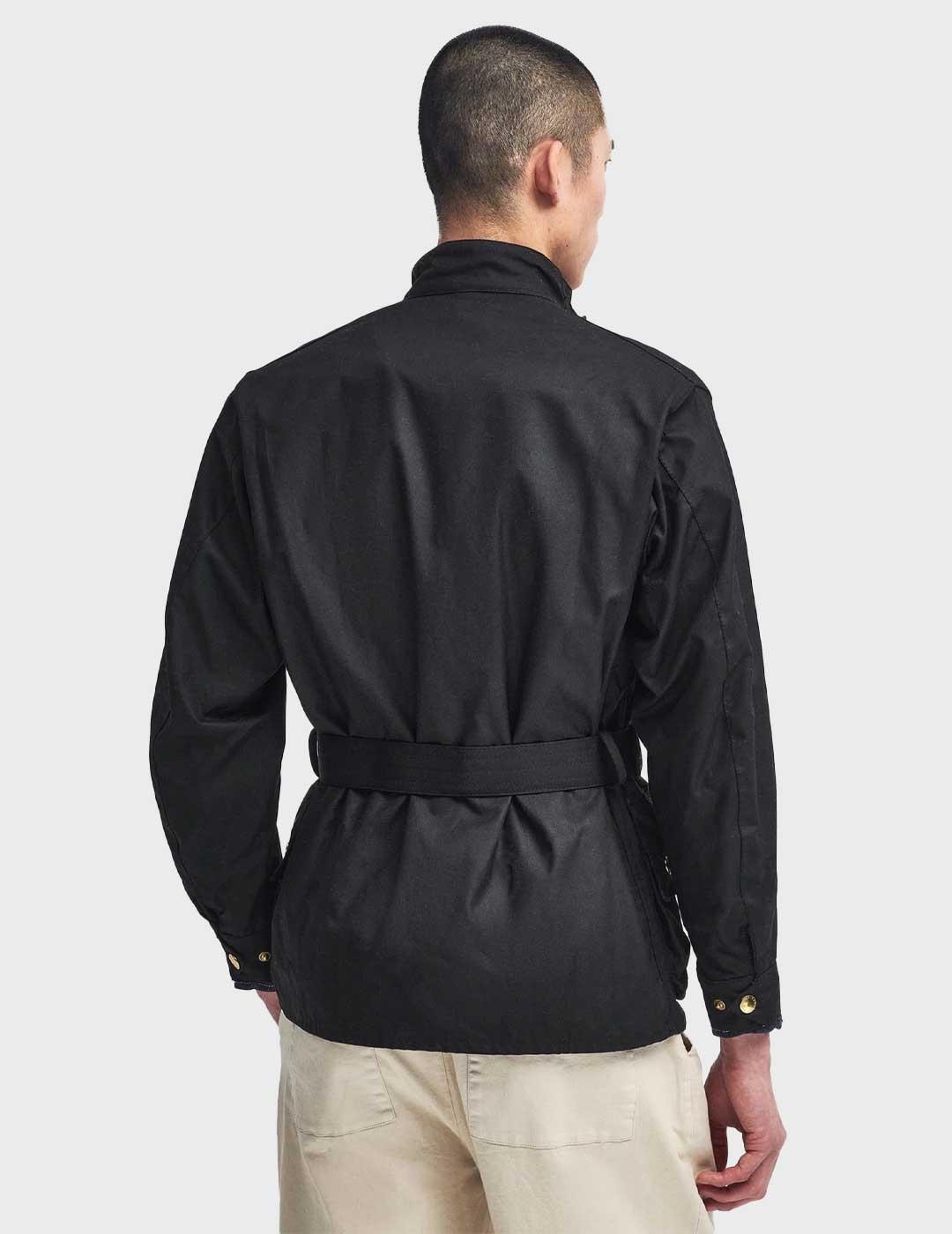 Barbour International Original Wax chaqueta negra hombre