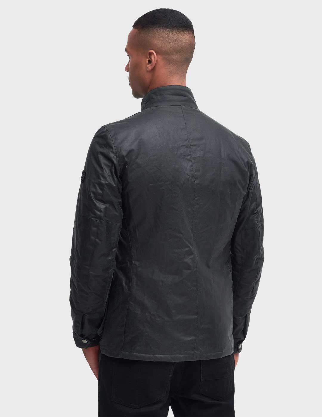 Barbour International Duke Wax chaqueta verde para hombre