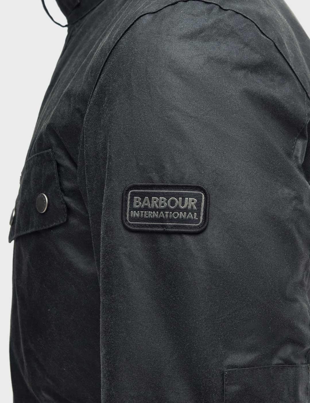 Barbour International Duke Wax chaqueta verde para hombre
