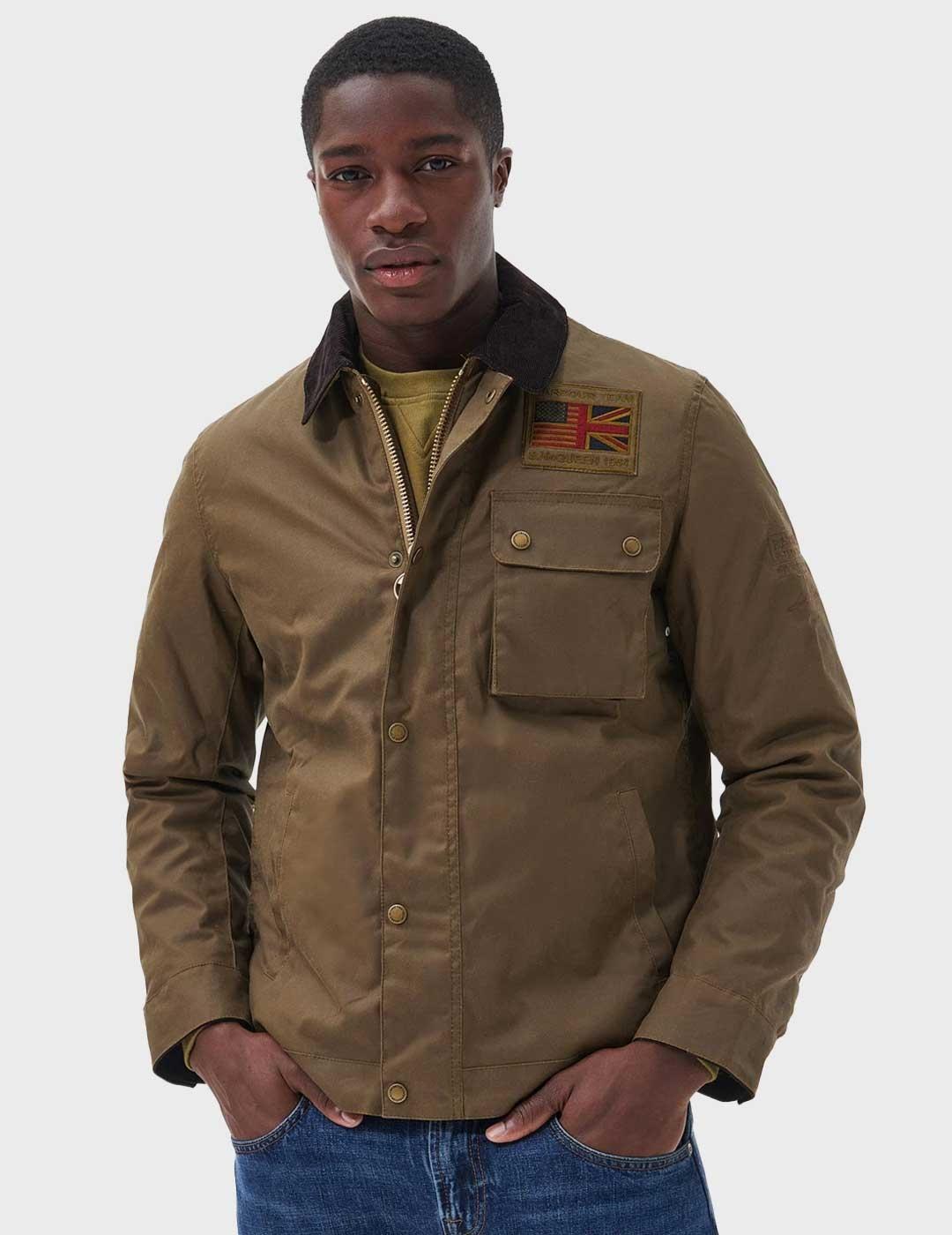 Barbour International Workers chaqueta marrón para hombre