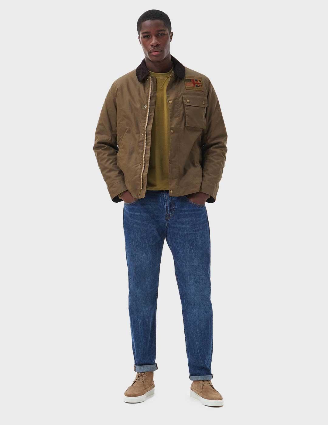 Barbour International Workers chaqueta marrón para hombre