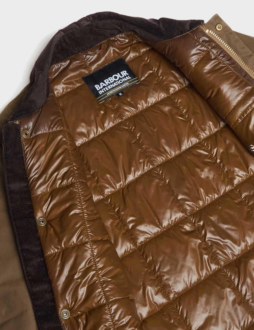 Barbour International Workers chaqueta marrón para hombre