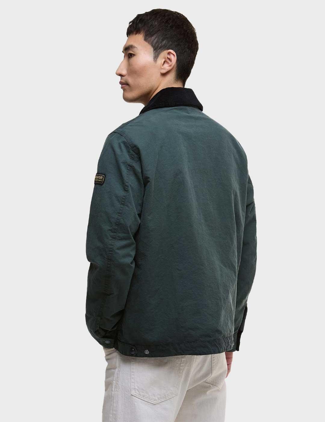 Barbour International Drifter chaqueta verde para hombre