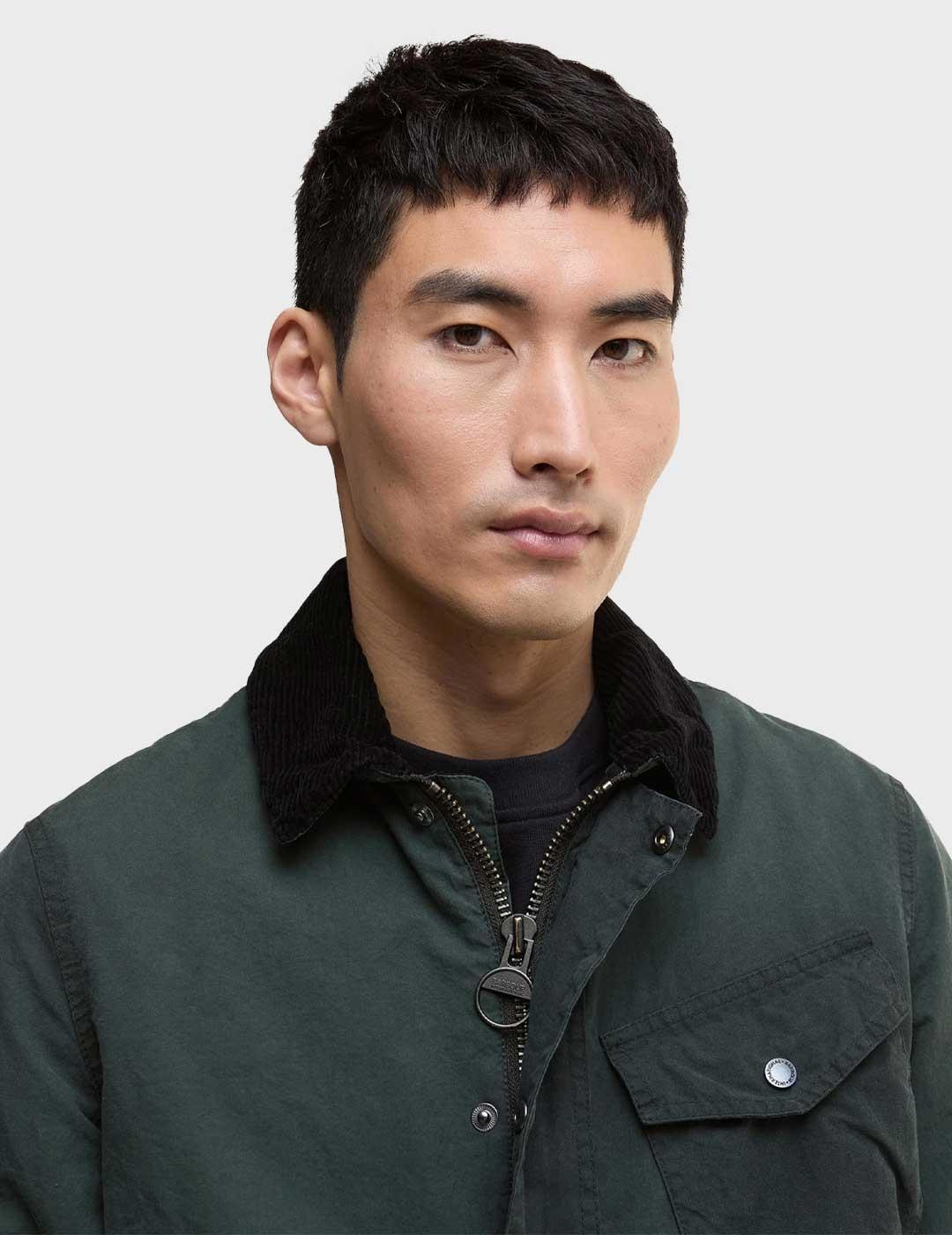 Barbour International Drifter chaqueta verde para hombre