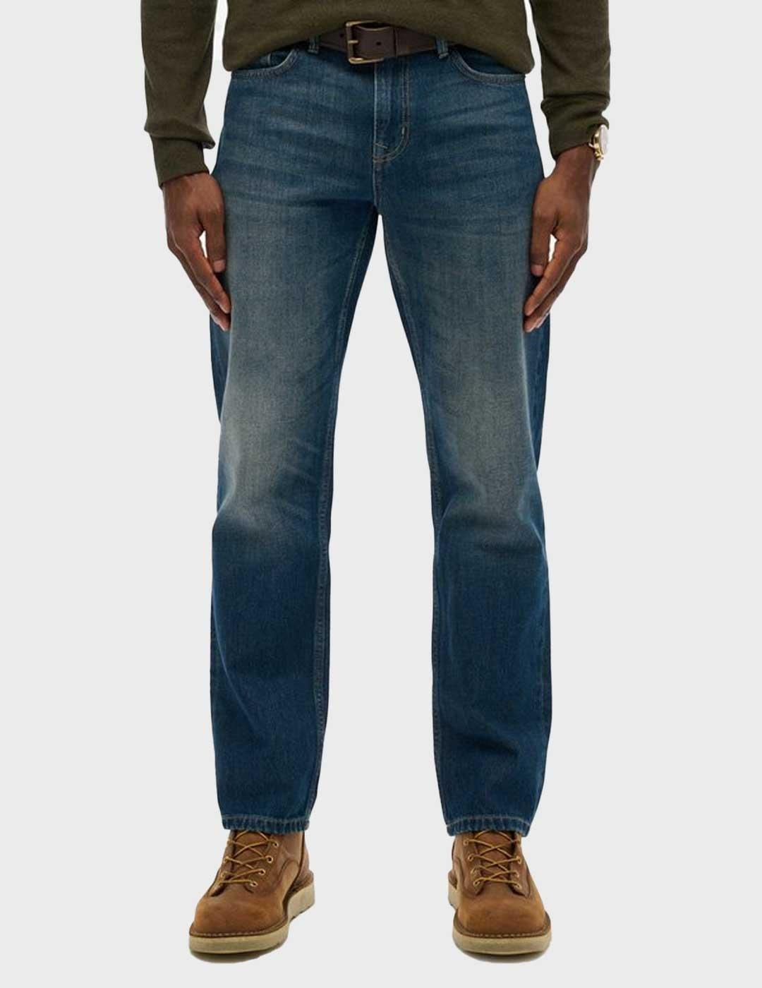 Superdry Merchant Straight pantalón azul para hombre