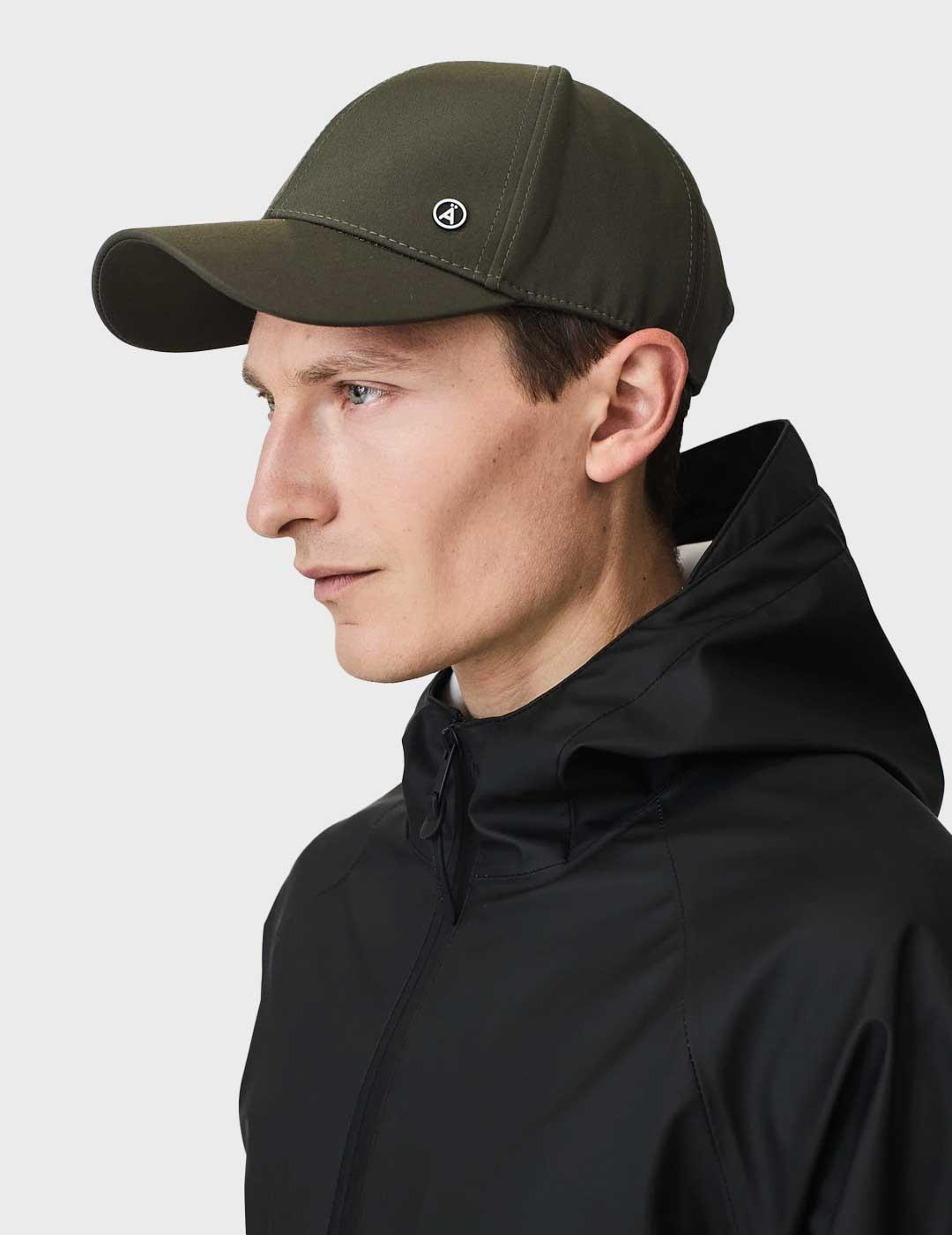 Tanta Rainwear Ulan gorra verde impermeable hombre y mujer