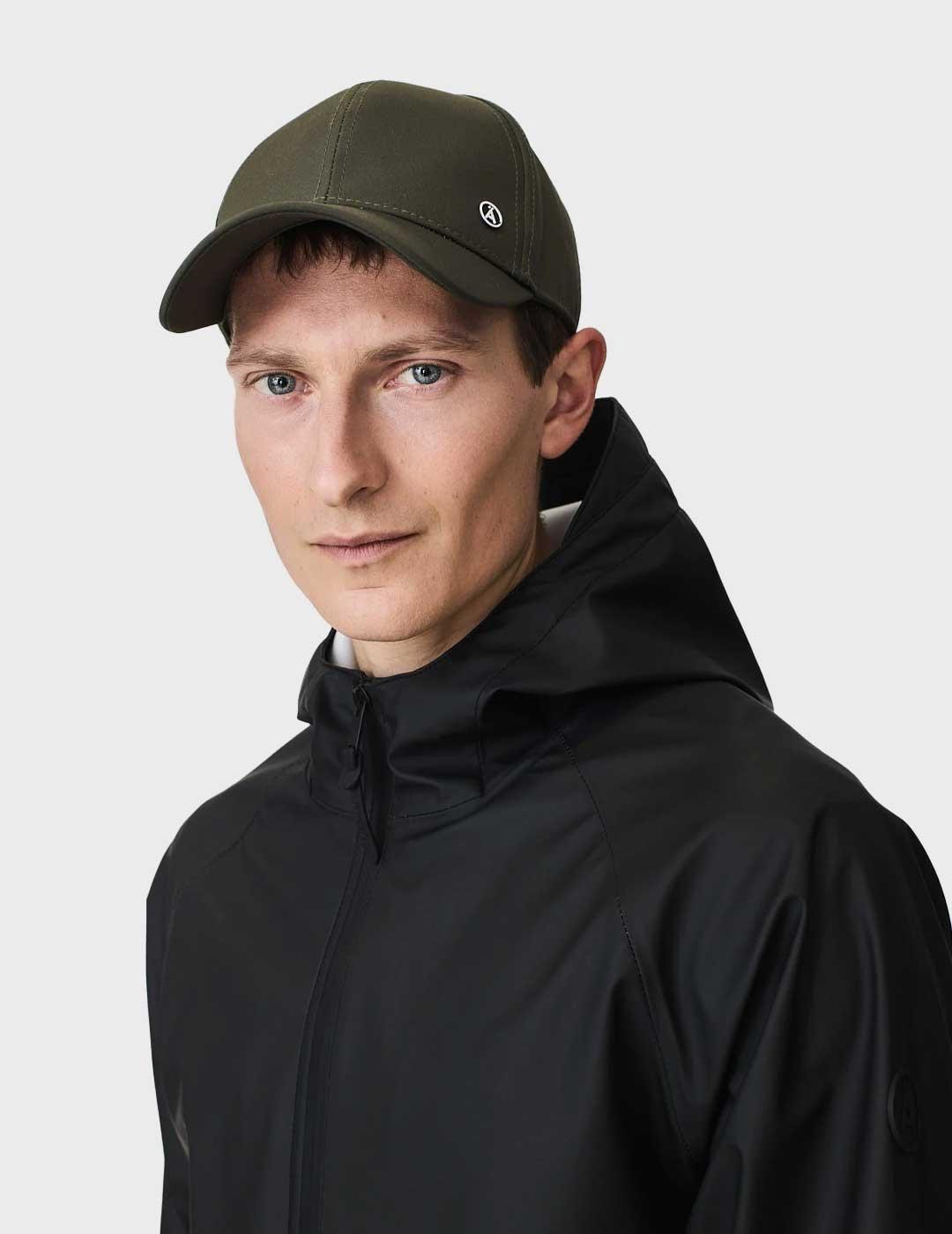 Tanta Rainwear Ulan gorra verde impermeable hombre y mujer