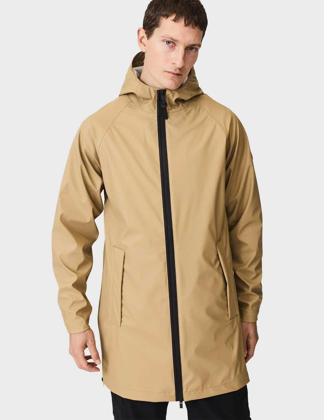 Tanta Rainwear Arashi chaqueta camel impermeable para hombre