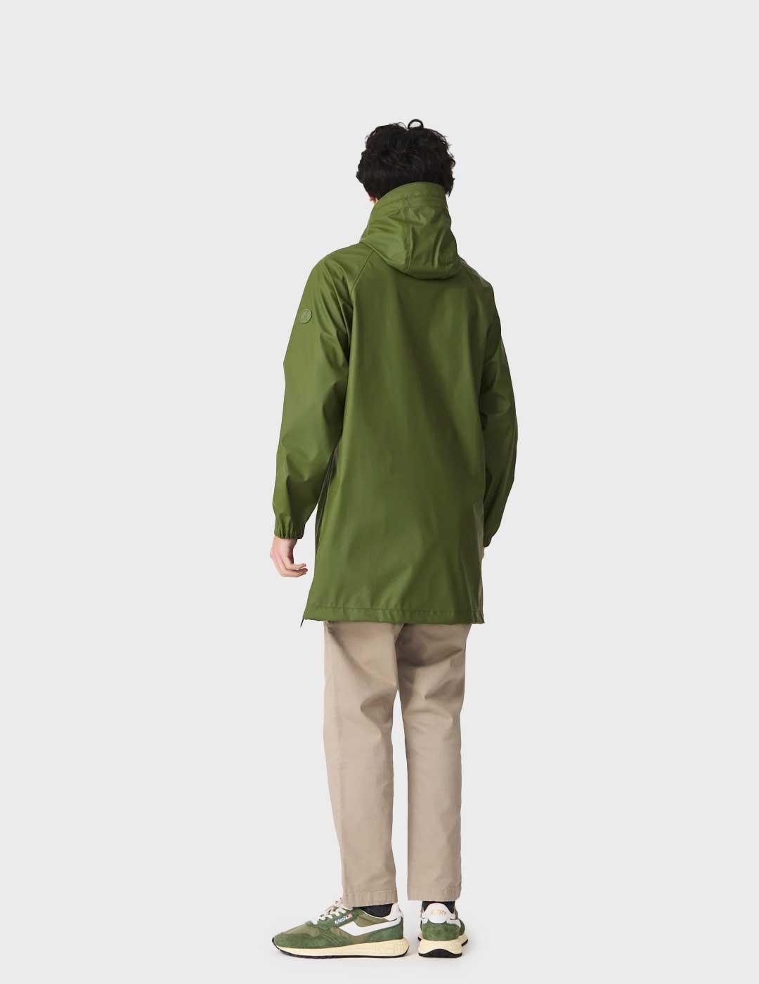 Tanta Rainwear Arashi chaqueta verde impermeable para hombre