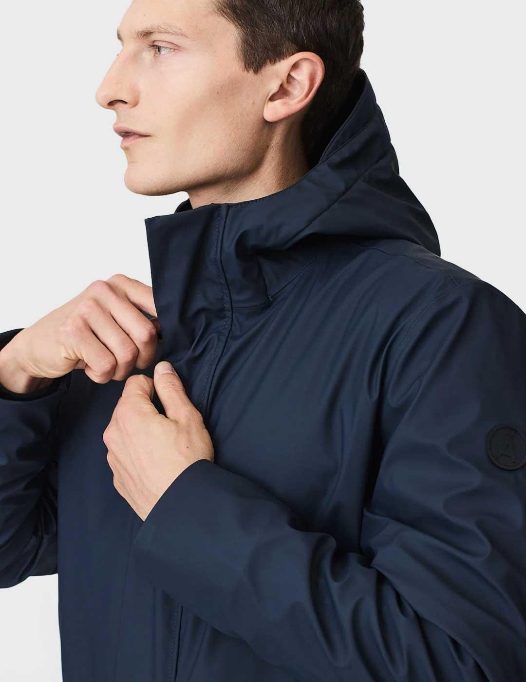 Tanta Rainwear Monetine chaqueta marina impermeable hombre