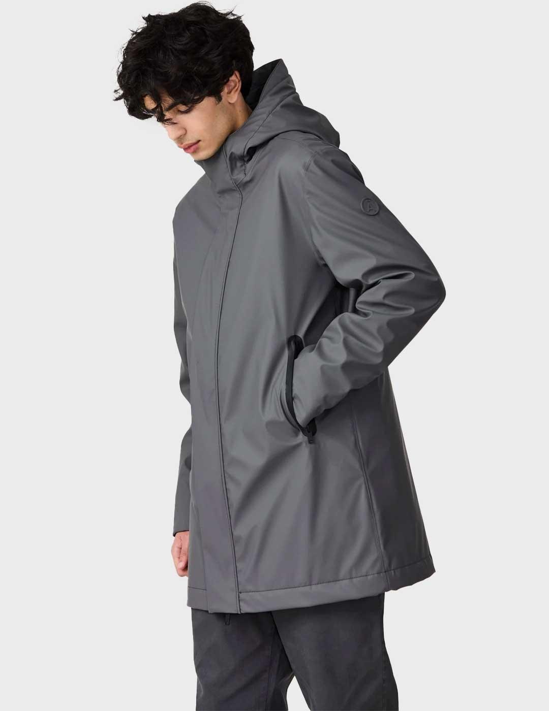 Tanta Rainwear Monetine chaqueta gris impermeable par hombre