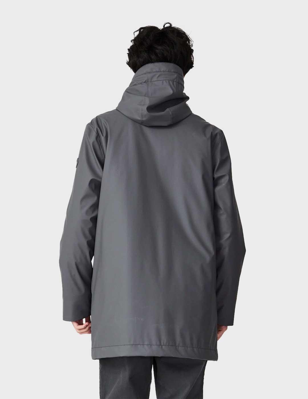 Tanta Rainwear Monetine chaqueta gris impermeable par hombre