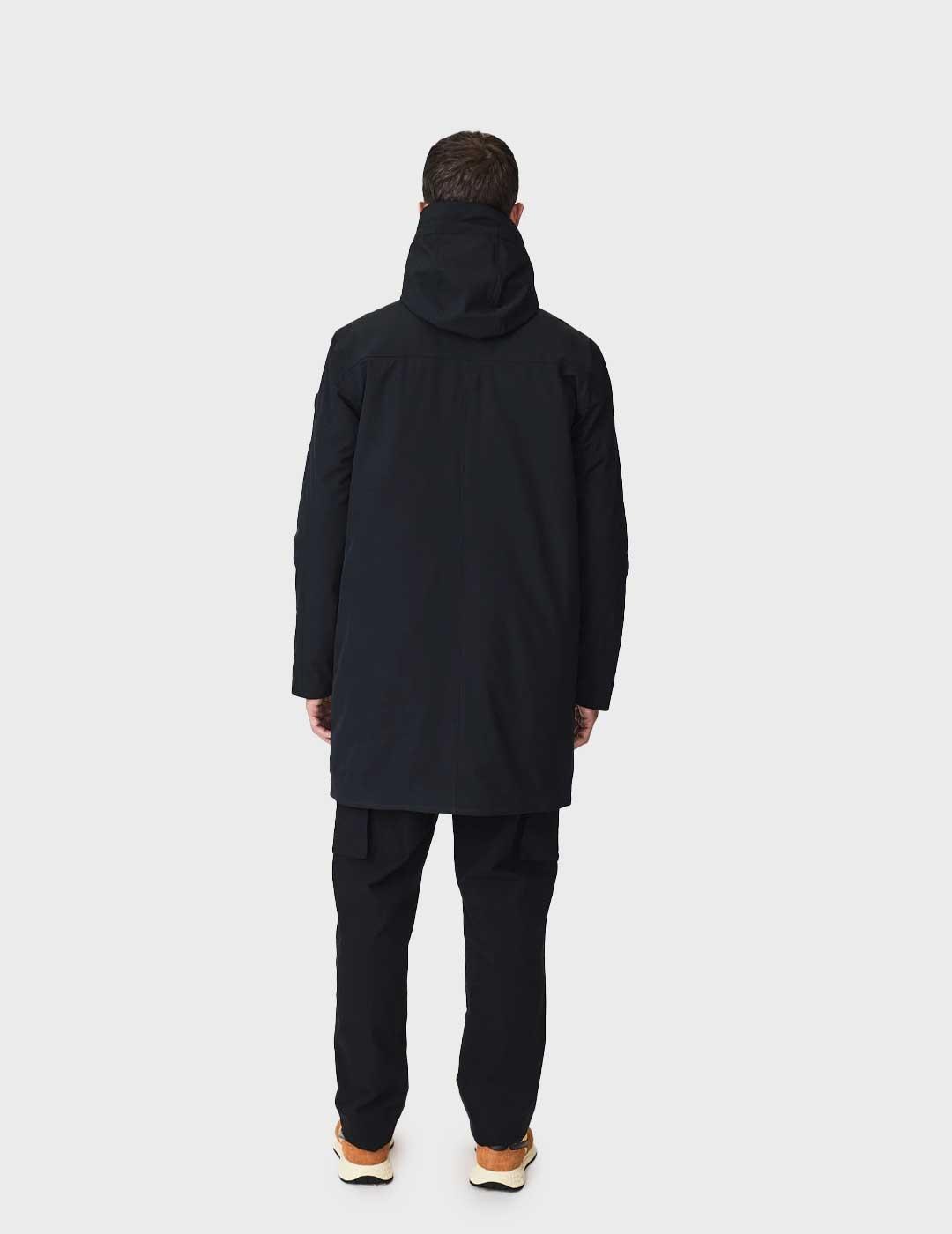 Tanta Rainwear Pogpung chaqueta negra impermeable par hombre