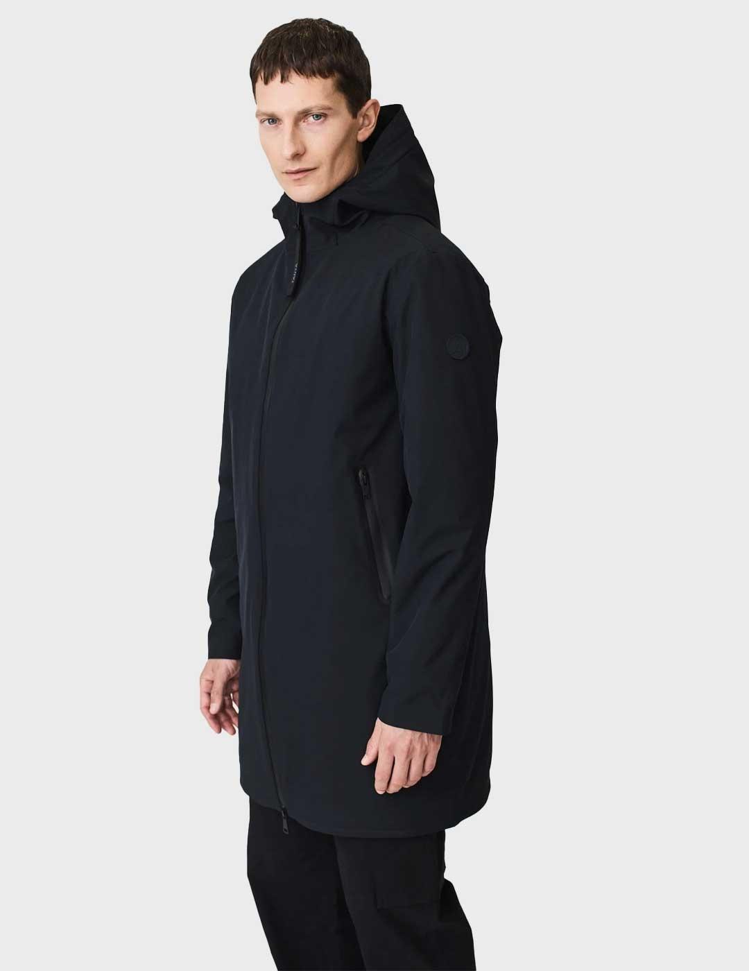 Tanta Rainwear Pogpung chaqueta negra impermeable par hombre