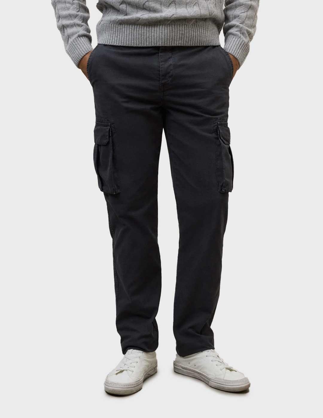 Ecoalf Marne pantalón negro para hombre