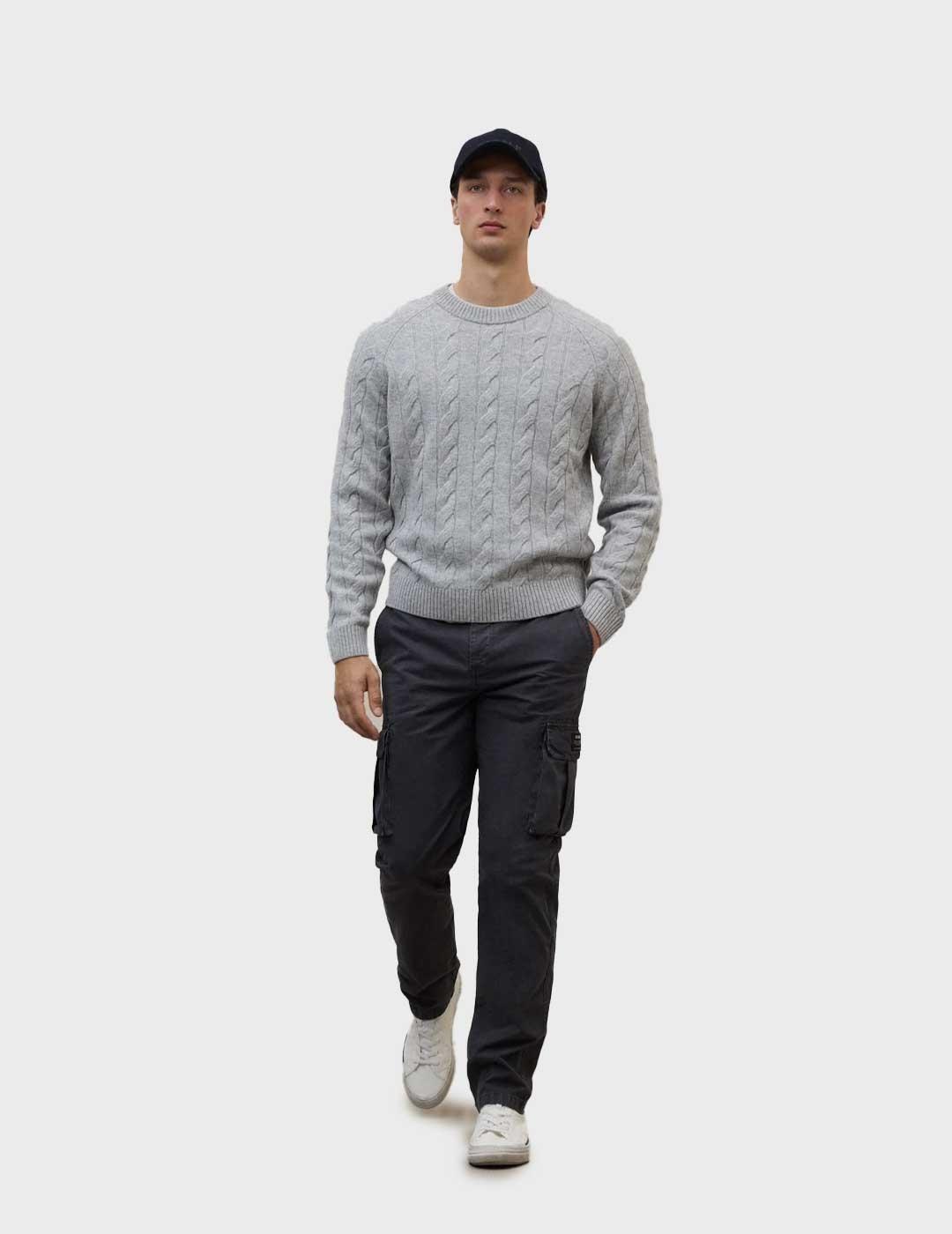 Ecoalf Marne pantalón negro para hombre