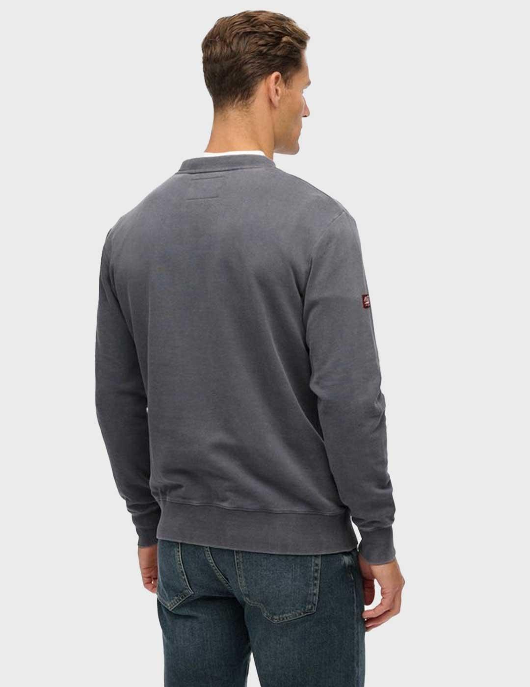 Superdry Heritage Tab Loose sudadera negra para hombre