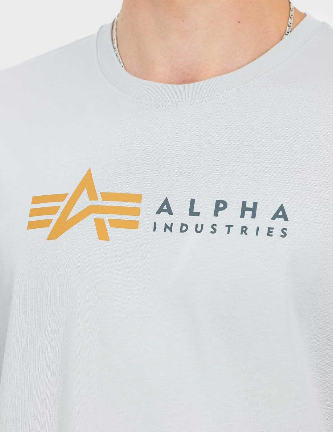 Alpha Label camiseta gris para hombre