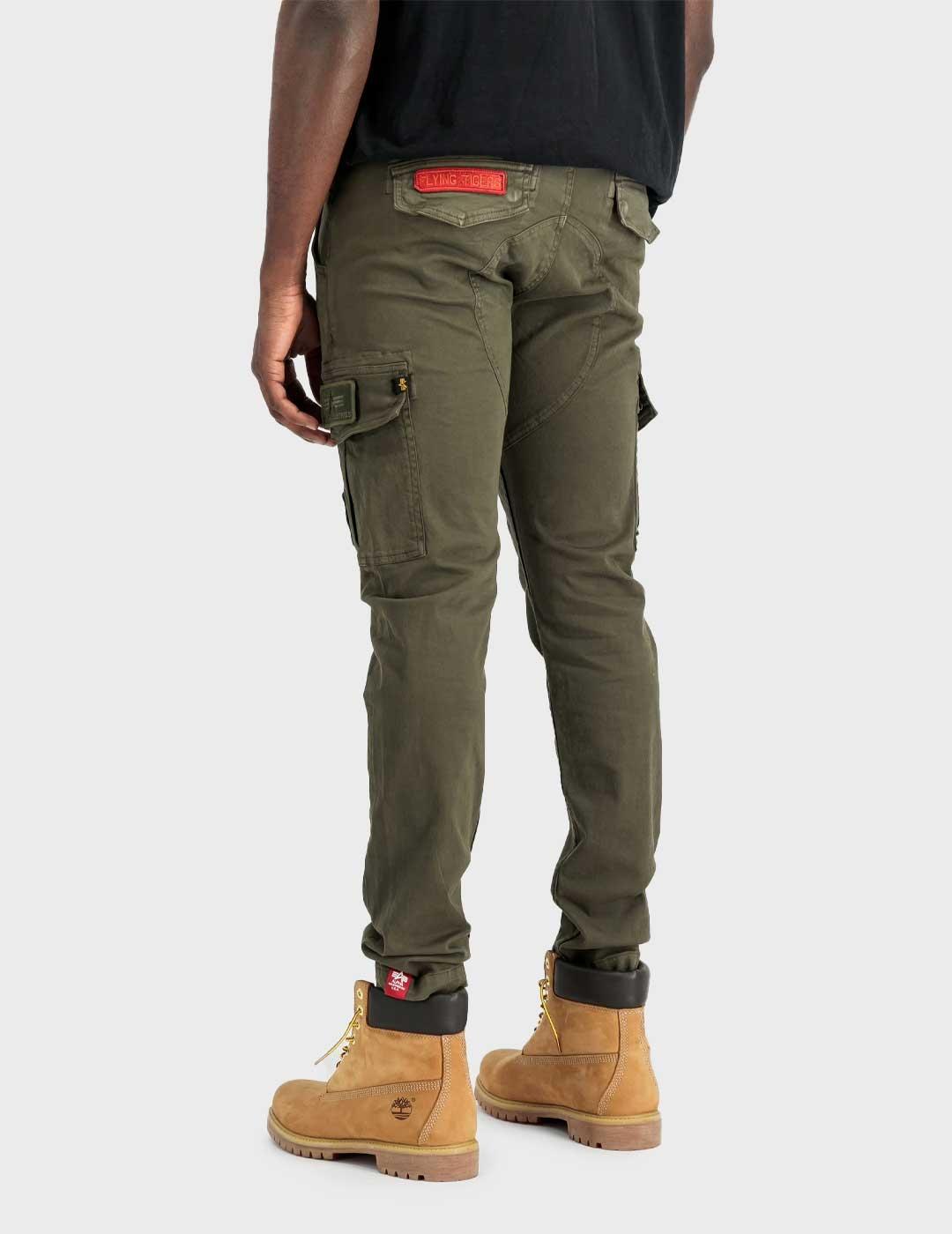 Alpha Petrol Patch pantalón verde para hombre