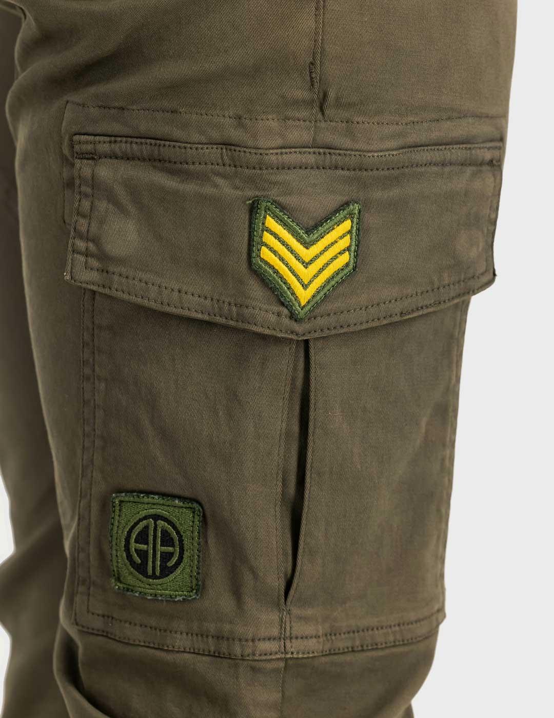 Alpha Petrol Patch pantalón verde para hombre