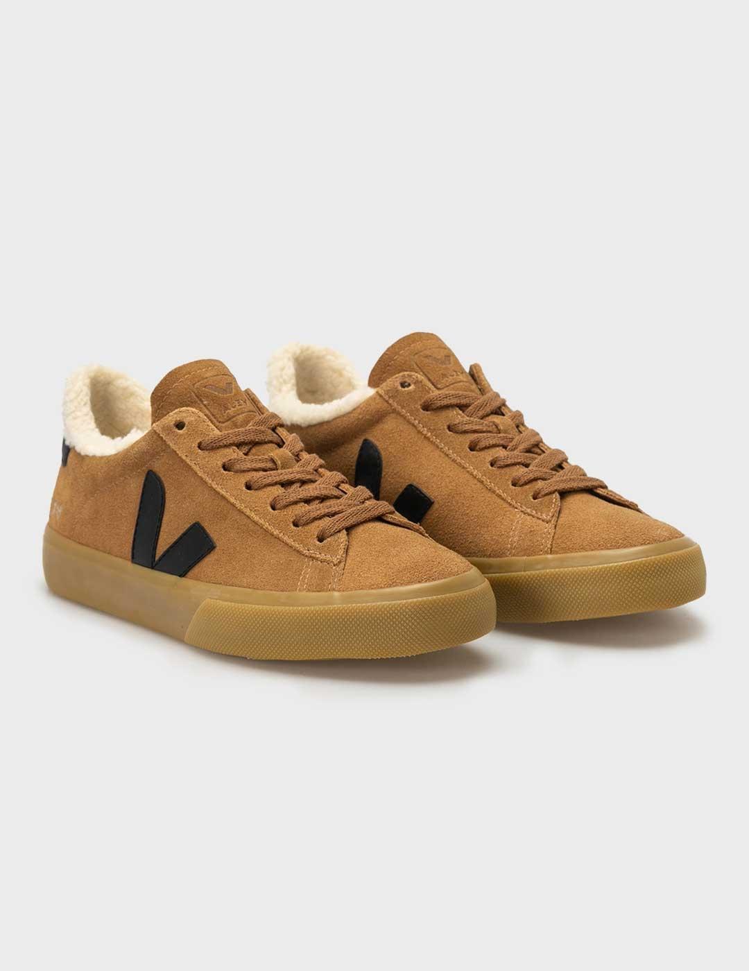 Veja Campo Winter Suede zapatilla marrón para mujer