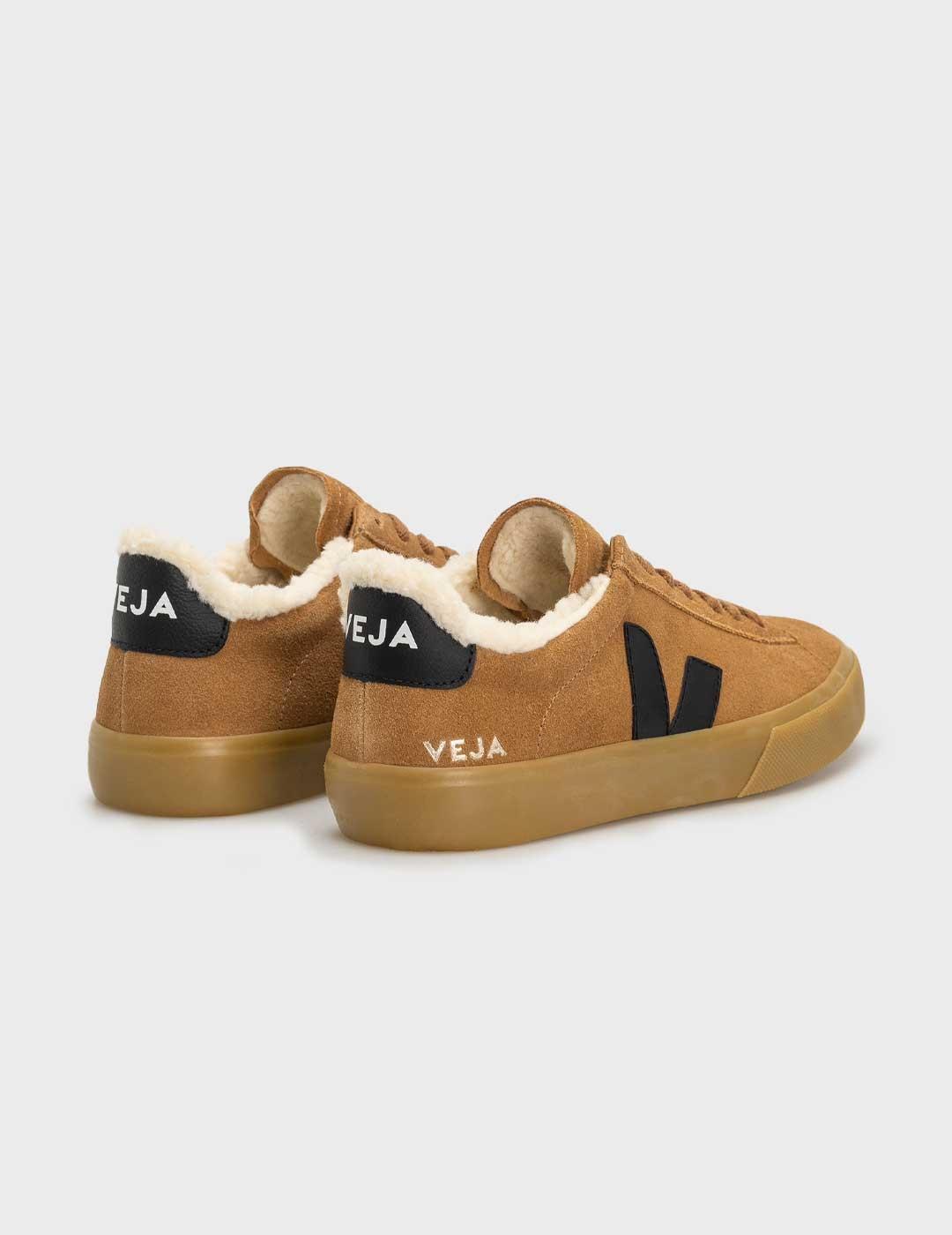 Veja Campo Winter Suede zapatilla marrón para mujer